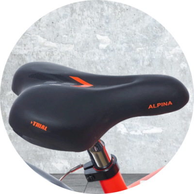 Fiets zadel - Alpina Trial 20/22 inch